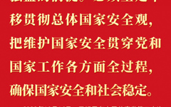 国家安全是民族复兴的根基，社会稳定是 国家强盛的前提。